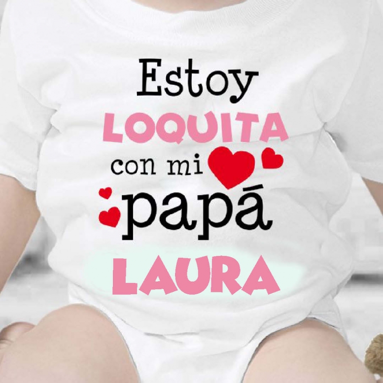 Regalos con nombre: Body personalizado estoy loquita Regalos con nombre: Body personalizado estoy loquita