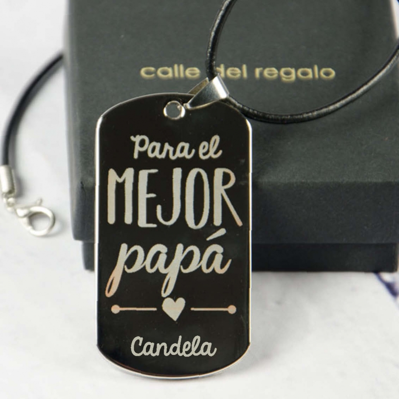 Joyas personalizadas: Colgante personalizado El mejor Papá Joyas personalizadas: Colgante personalizado El mejor Papá