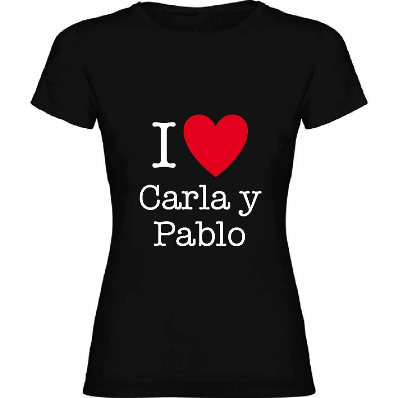 Regalos con nombre: Camiseta LOVE personalizada Regalos con nombre: Camiseta LOVE personalizada