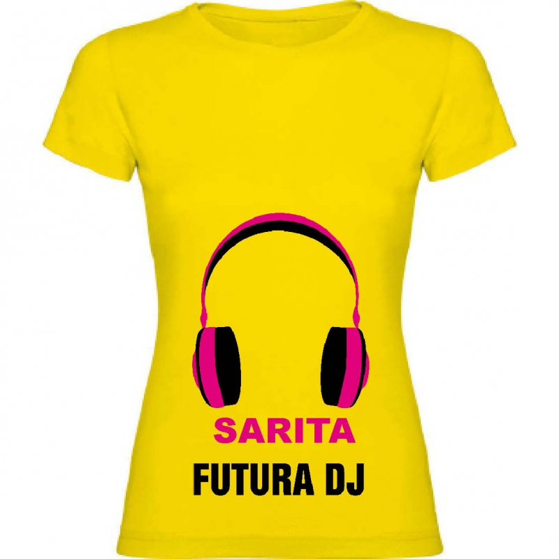 Regalos con nombre: Camiseta personalizada futura dj Regalos con nombre: Camiseta personalizada futura dj