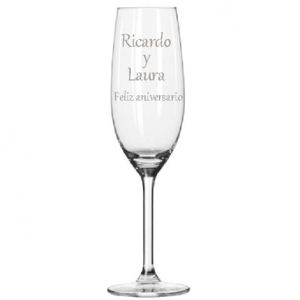Vinos Personalizados: Copas de cava grabadas con nombres Vinos Personalizados: Copas de cava grabadas con nombres