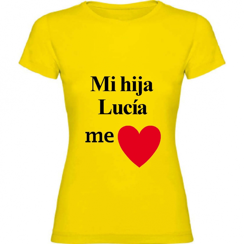 Regalos con nombre: Camiseta me quiere personalizada Regalos con nombre: Camiseta me quiere personalizada