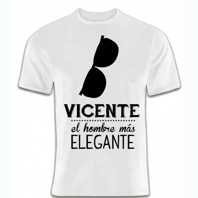Regalos con nombre: Camiseta para el hombre más elegante Regalos con nombre: Camiseta para el hombre más elegante