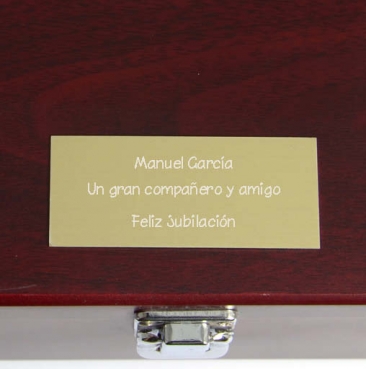 Vinos Personalizados: Caja "Sumiller" grabada con vino Protos Vinos Personalizados: Caja "Sumiller" grabada con vino Protos