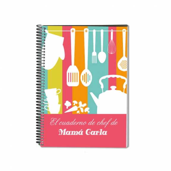 Regalos con nombre: Cuaderno del Chef personalizado Regalos con nombre: Cuaderno del Chef personalizado