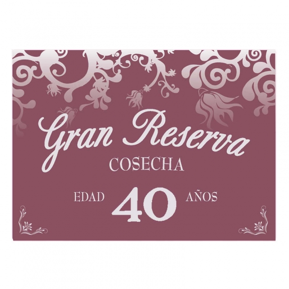 Vinos Personalizados: Botella de vino 40 años Vinos Personalizados: Botella de vino 40 años