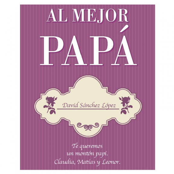Vinos Personalizados: Botella de vino El mejor Papá Vinos Personalizados: Botella de vino El mejor Papá