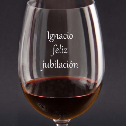 Vinos Personalizados: Copas de vino jubilación Vinos Personalizados: Copas de vino jubilación